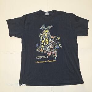 Vintage Armenia-Quindío Colombia black unisex tshirt sz XL